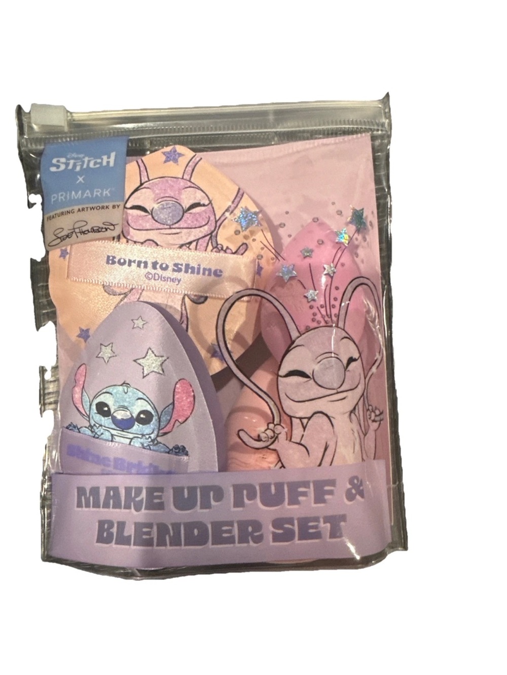 Stitch X Primark Makeup Puffs And Blender Set New